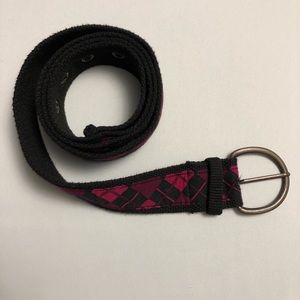 🌸. Women’s black and pink belt.  Size 16